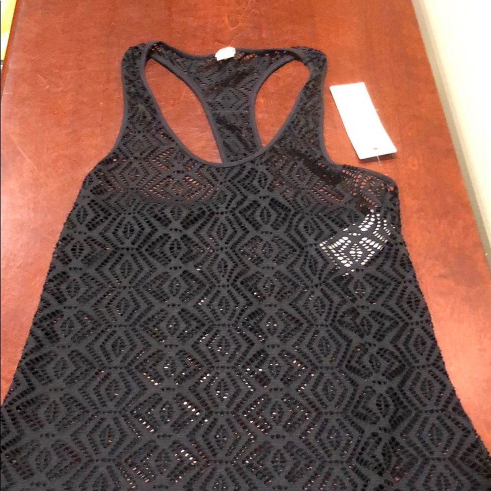 Roxy sheer beach cover or tank top for layering